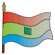 MG: flag; banner