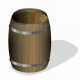 MG: barrel; cask